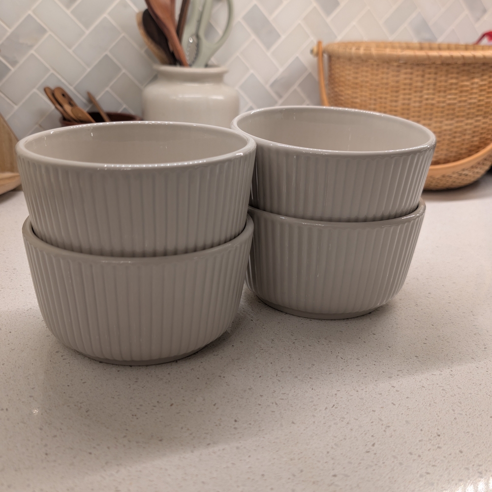 IKEA ANLEDNING Ribbed Bowls Set